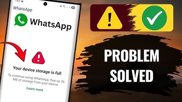 How to fix your device storage is full whatsapp - Step by step