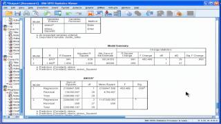 Curvilinear Regression - SPSS (part 6)