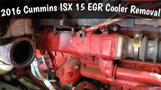 2016 Cummins ISX15 EGR Cooler Removal