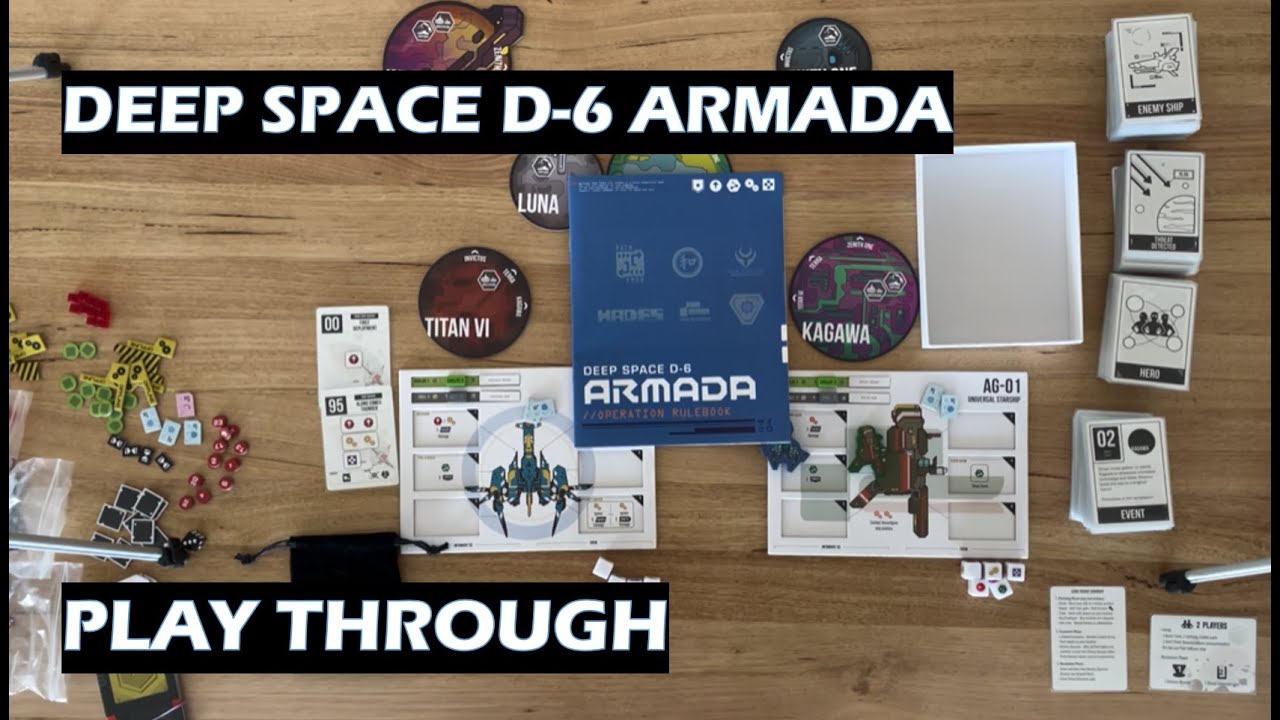 Deep Space D-6 Armada play through board game