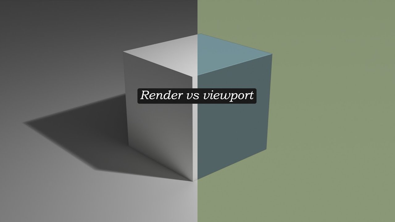 V-Render: The Viewport vs Render Tool. - YouTube