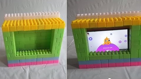 How to make Mobile stand with  blocks || Building blocks || Blocks toys || Mobile stand