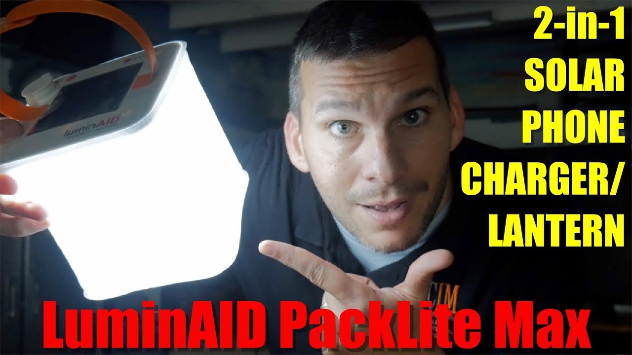 LuminAid PackLite Titan 2-in-1 Solar Lantern Charger Review - Man
