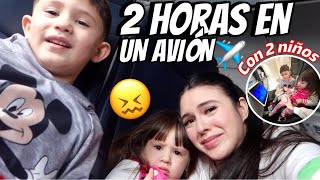 PRIMERA VEZ EN UN AVION CON 2 NIÑOS + ASI REACCIONARON ✈️ ⎪TIPS Y MAS