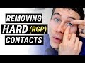 How to Remove HARD Contact Lenses EASILY | Doctor Eye Health