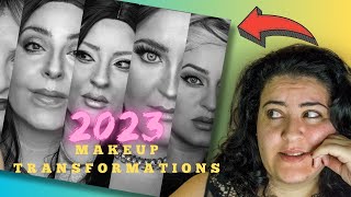 My 2023 Makeup Transformations into Celebrities