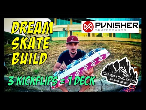 VLOG #5 ვაწყობთ ოცნების სკეიტს PUNISHER SKATEBOARDS - გავაჩუქე დაფა