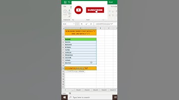 why is the countif function in Excel used | #ytshorts #excel #viralvideo