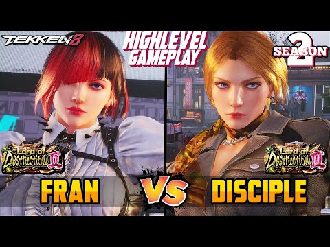 T8 FRAN Anna Williams Vs DISCIPLE Nina William Tekken 8 High Level Gameplay 
