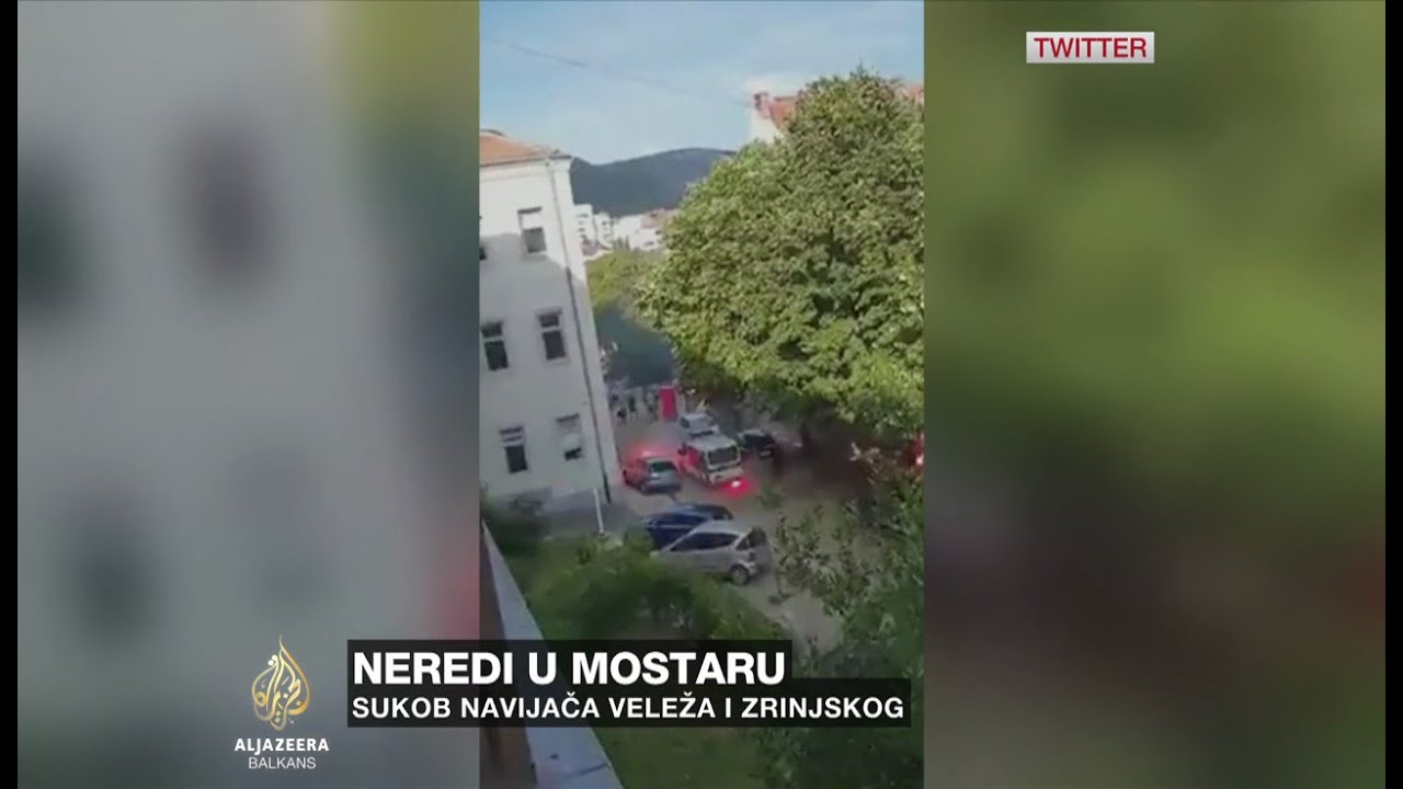 مثيرو الشغب يتسببون في أعمال شغب في موستار