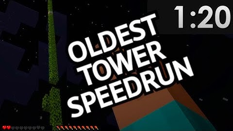 how to speedrun Minecraft 1.2... (first possible tower version)