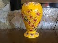 VASO FEITO COM MASSA DE PAPEL MACHÊ!!!