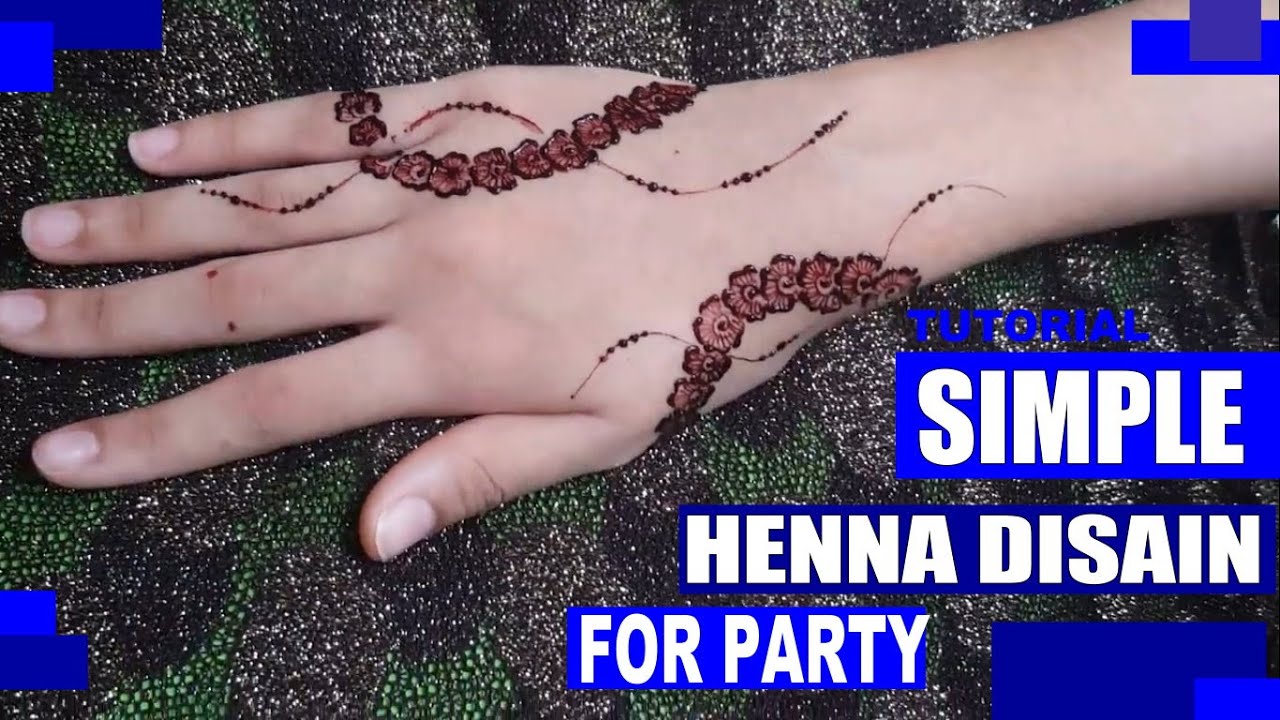 Tutorial Gambar Henna Sangat Simple YouTube