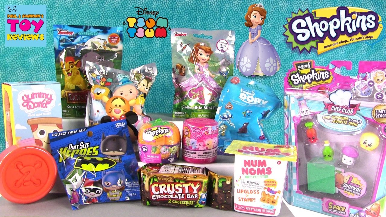 kawaii emoticons Disney Shopkins My Little Pony Fashems Tsum Tsum Toy Opening | PSToyReviews