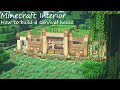【Minecraft】サバイバルハウスの作り方/How to build a  survival house　(内装編）