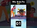 Who broke the tv?📺🤔 #mindbendingquiz #riddles #puzzelgames #quizchallenge #brainteaser #Mindtix
