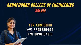 ANNAPOORNA ENGINEERING COLLEGE SALEM LOW FEES AUTONOMOUS COLLEGE FOR AIDS AIML CSE IT ECE COURSE