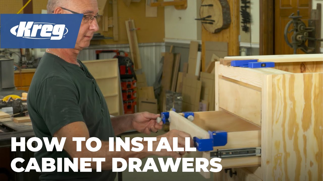 How to Install Cabinet Drawers - YouTube