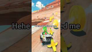 HOW am I not hit? #mkworld #shortvideo #knockouttour #triplebananas #iceflower #superhorn #closecall