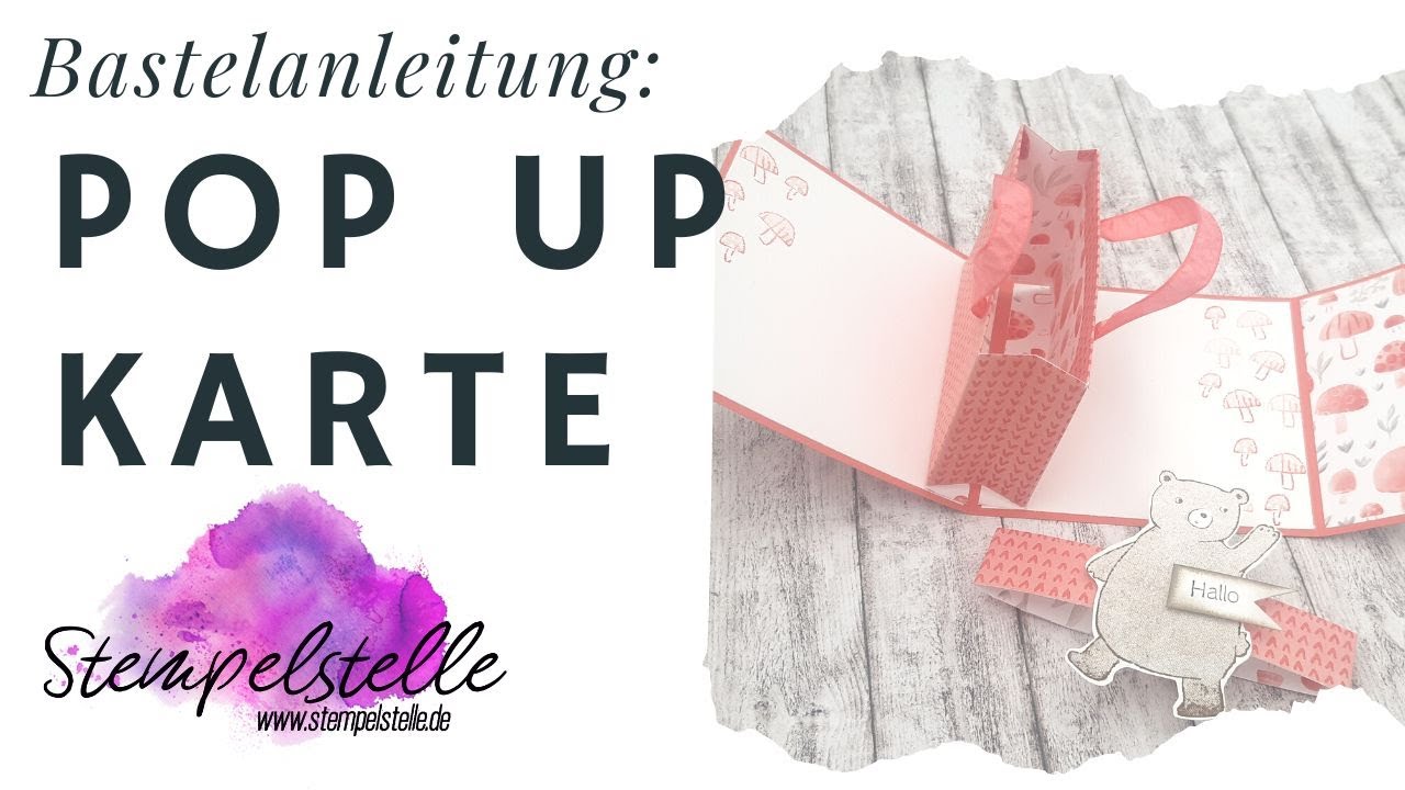 Täschchen Pop Up Karte