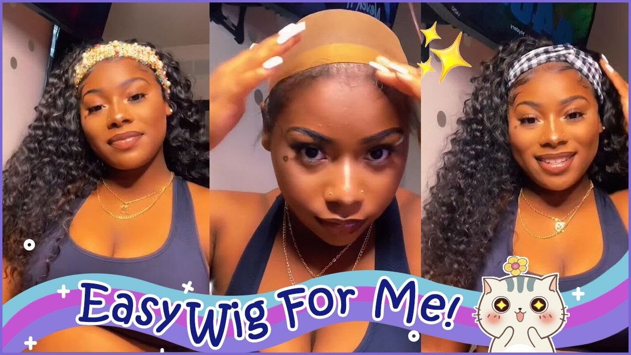5 Mins Install Wig? 🔥 Throw & Go On Headband wig | No Glue Anymore! Best Review ft. 