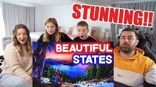 New Zealand Family Reacts to The Top 10 MOST BEAUTIFUL STATES IN AMERICA. We want to go so bad!!
