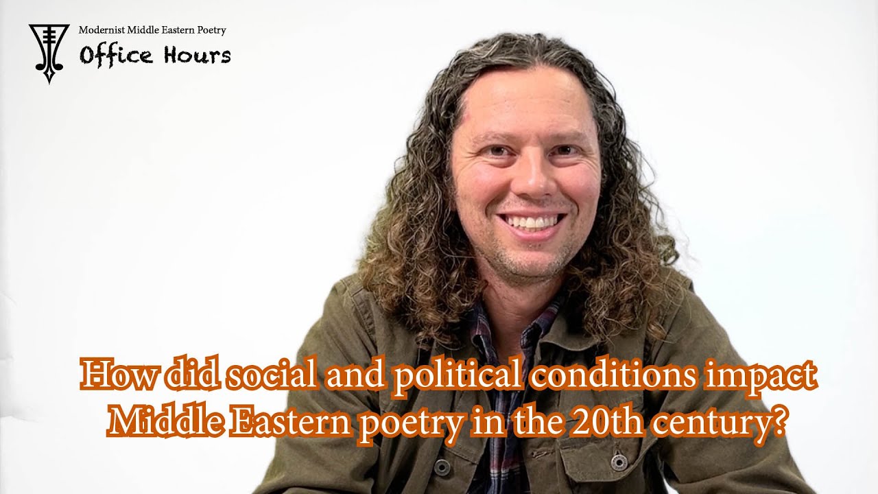 How did social and political conditions impact Middle Eastern poetry in the 20th century?