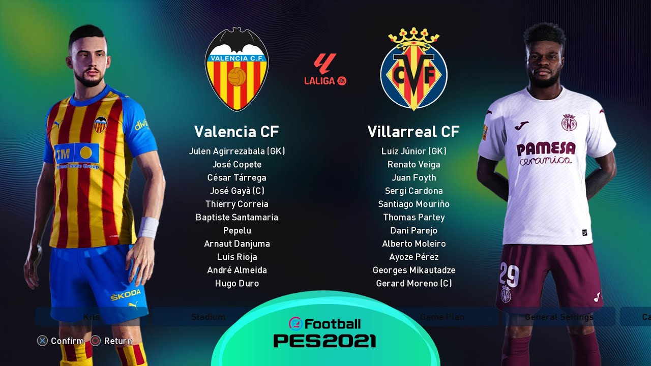 PES 21 - Valencia vs Villarreal - La Liga 25/26 Match | PC - YouTube