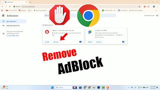 How to remove AdBlocker in chrome
