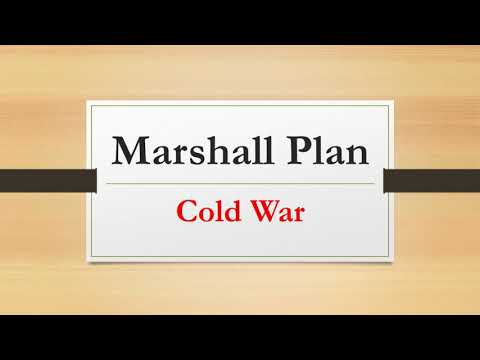 What was the Marshall Plan?