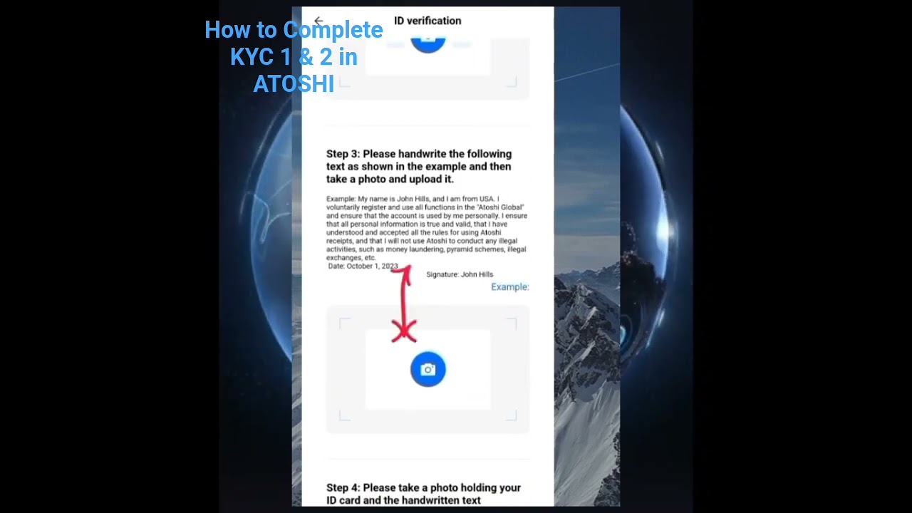 How to Complete KYC 1&2 in ATOSHI Airdrop,
