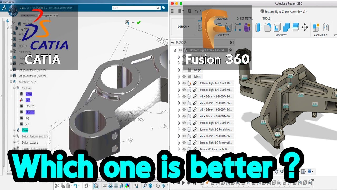 CATIA Vs Fusion 360 Which One Is Better YouTube