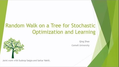 Random walk on a tree for stochastic optimization & learning