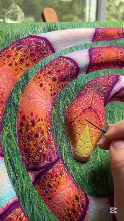 official Arts Help Awesome textures ❤️🔥.By @ daixykaren. #art #craft #painting #oilpainting#artwork