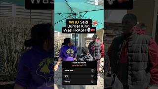 WHO Said Burger King Was TRASH?! 💀🥊 (Family Fast Food Ranking Gone Wrong) #food #funny #shorts