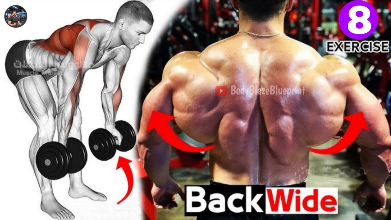 Back Workout Gym//Top 8 Back Exercise 