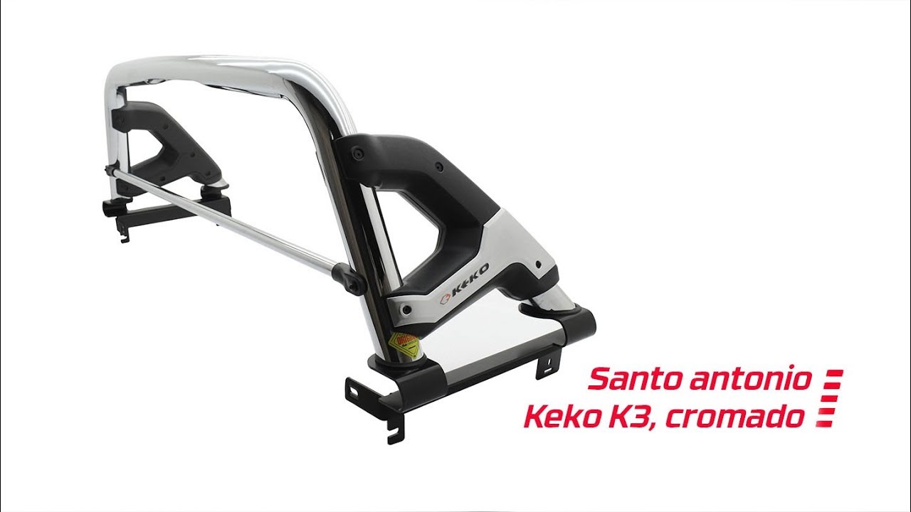 Santo Antônio Keko K3 cromado Hilux 2016 a 2025 | Casa das Capotas