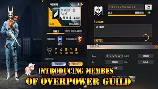 Introducing Membes Of Overpower Guild Vincenzo.bnl,Syblus