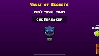 How to solve the Cod3breaker puzzle in geometry dash?