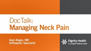 DocTalk: Managing Neck Pain