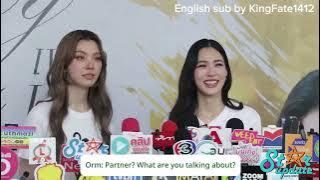 (Eng Sub) LingOrm’s mass media interview on Only you the series worship ceremony