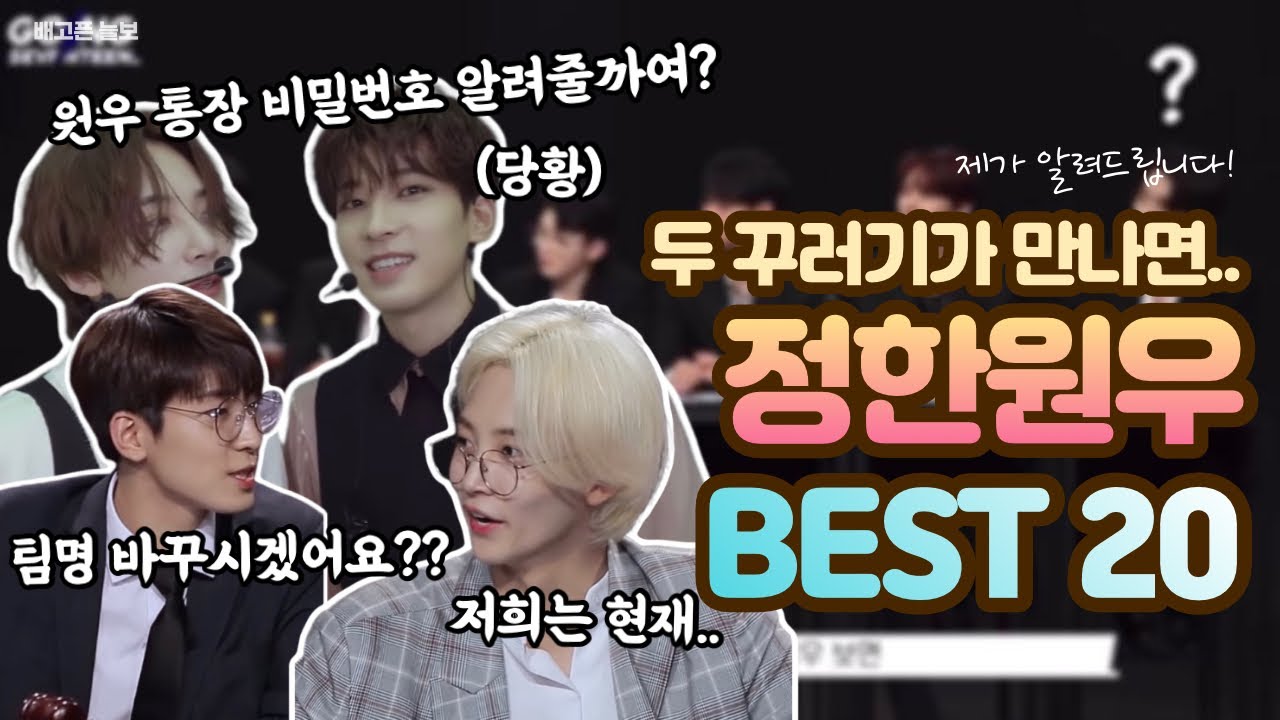 [세븐틴/정한/원우] 두 꾸러기가 만난 케미..?