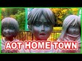 Foxen Visits Eren & Mikasa! AOT Trio in Japan | Isayama Hometown Attack on Titan Season 4