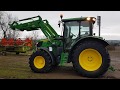 Traktor John Deere 6120R, 2017, 1426h, 120PS, FL-623R, FH, 40kmh, Germany