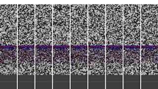 Simulation of plane waves propagating in different realizations of a randomly generated polycrystal
