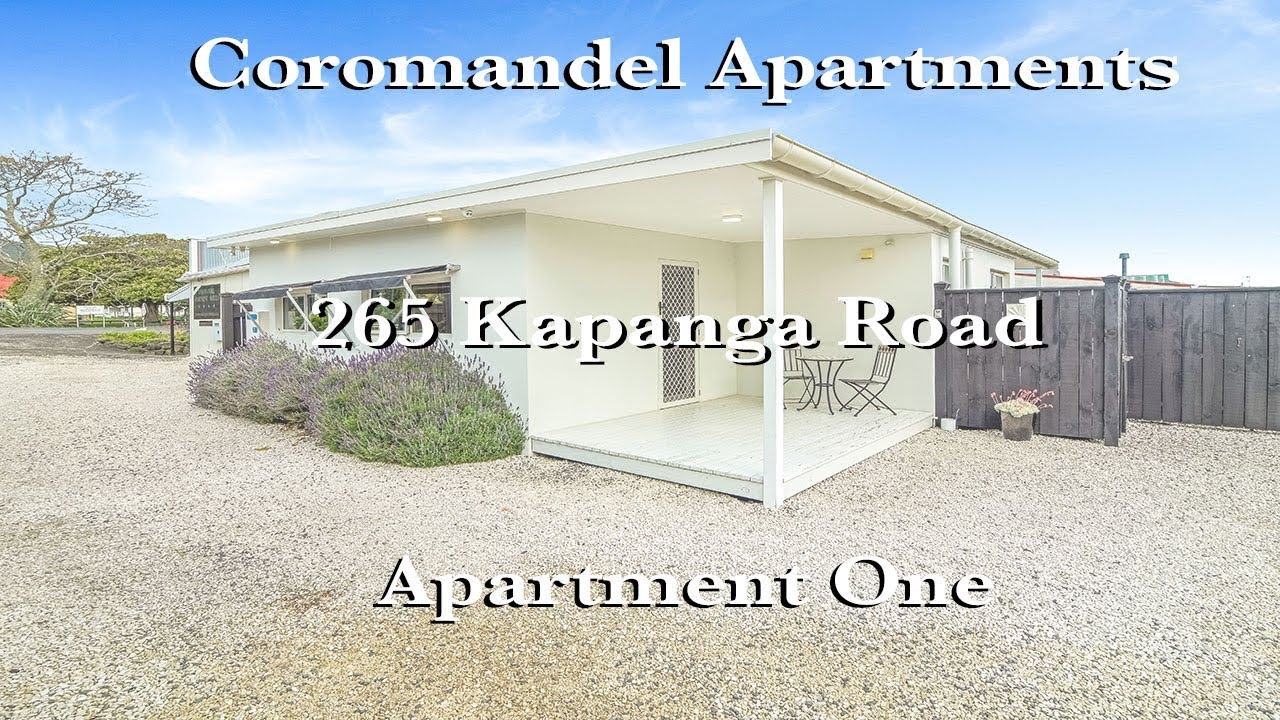 Coromandel Apartments presents 265 Kapanga Road Apartment 1 YouTube