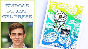 Emboss Resist Gel Press Cardmaking Techniques!