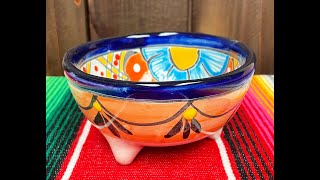 Southwestern Talavera Footed Bowl 5.25" (33bc599)