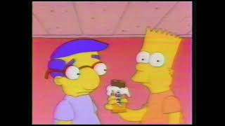 1991 Butterfinger Bart Simpson and Milhouse &#39;Cafeteria&#39; TV Ad