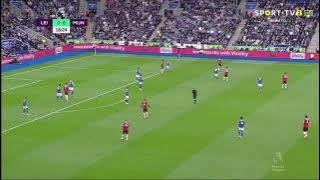 MANCHESTER UNITED VS LEICESTER CITY FIRST GOAL FROM MASON GREENWOOD